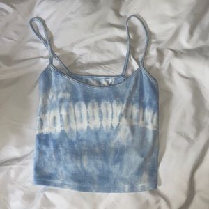 PacSun Blue tie-dye tank top